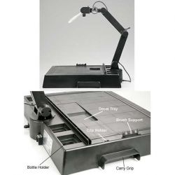 Tamiya, Arbeitsstation (43x36cm) mit Licht und Lupe