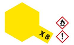 Tamiya, Acrylfarbe X-8, Zitronen-Gelb glnzend, 23ml