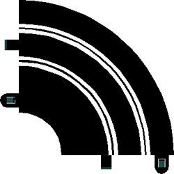 Scalextric, Kurve Radius 1, Verengung 90 �, 2 Stk.