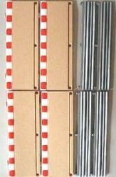 Scalextric, Randstreifen f�r Halbe Gerade,  4 Stk.