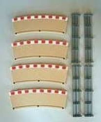 Scalextric, Innenrandstreifen f�r Kurve 4,  4 Stk.