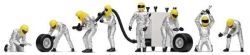 Scalextric 1/32 Boxencrew silber, 8 Figuren