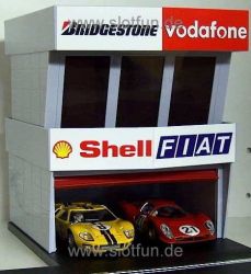 Scalextric 1/32, Boxengarage