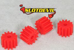 Slotdevil, Motorritzel 13z (7,5 x 5mm), Kunststoff, 4 Stk