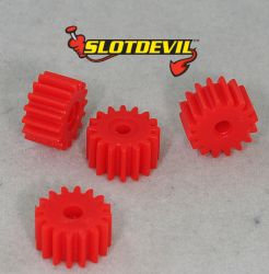 Slotdevil, Motorritzel 16z (8,75 x 5mm), Kunststoff, 4 Stk