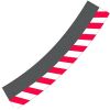 Carrera Evo/Excl./Digital,  Aussenrand Steilkurve 3/30�