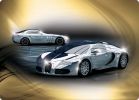 Scalextric 1/32, Bugatti Veyron + Mercedes SLR McLaren