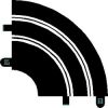 Scalextric, Kurve Radius 1, Verengung 90 �, 2 Stk.
