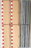 Scalextric, Randstreifen f�r Halbe Gerade,  4 Stk.