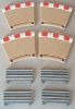 Scalextric, Innenrandstreifen f�r halbe Kurve 2,  4 Stk.