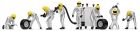 Scalextric 1/32 Boxencrew silber, 8 Figuren