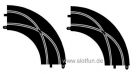 Scalextric, Spurwechsler (Radius 2), 2 Stk.,