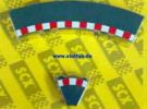 SCX 1/32, Randstreifen Kurve Radius 1,  8 Stk. (4+4)