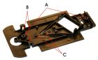 Sloting Plus, Chassis-Kit (hart) f�r Reynard, 1 Stk.