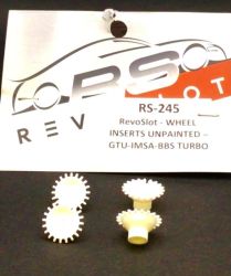 RevoSlot, Felgeneinsätze Aero für Porsche 934, 4 Stk., RS245