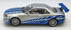 Scalextric 1/32, Nissan Skyline GT-R, 2 Fast 2 Furios, C4674