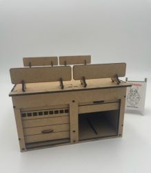 AT-BA, 1:32 Bausatz, 'Garage' mit Werbebande