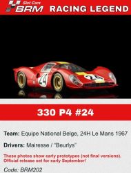 BRM 1/24, 330 P4, Nr.24, Le Mans 1967, BRM202