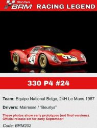 BRM 1/24, 330 P4, Nr.24, Le Mans 1967, BRM202