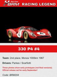 BRM 1/24, 330 P4, Nr.44, Monza 1967, BRM204