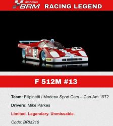 BRM 1/24, 512M, Nr.13, Riverside 1972, BRM210