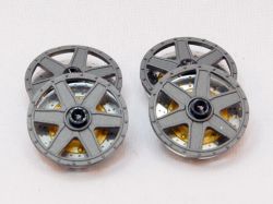 BRM 1/24, Felgeneinsätze Gr.C (6-Speiche), 4 Stk., S-019G