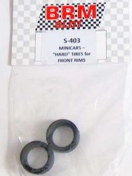 BRM 1/24, Reifen vorne/hart (22.5x9.5mm), 2 Stk.