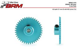 BRM, Schrägzahnrad 40z (Ø21.0mm) Alu, 1 Stk., S-078