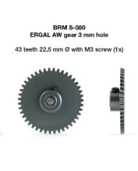 BRM, Schrägzahnrad Alu 43z (Ø22.5mm), 1 Stk., S-080