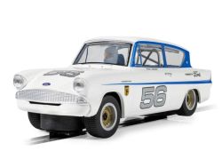 Scalextric 1/32, Ford Anglia, Silver 56, C4682