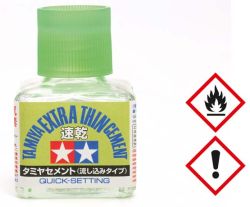 Tamiya, Plastikklebstoff  (Schnellkleber, extra dnn), 40ml