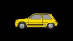 Fly 1/32, Renault 5 GT, yellow, A2104