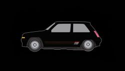 Fly 1/32, Renault 5 GT, black, A2106