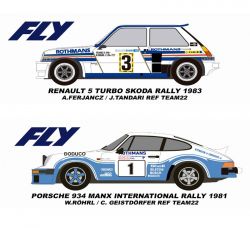 Fly 1/32, Twin Pack, Porsche 934 + Renault 5