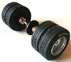 Flyslot 1/32, Hinterachse fr Mercedes Truck