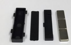 Carrera 1/24, Chassis Magnet, Mitte mit Halterung