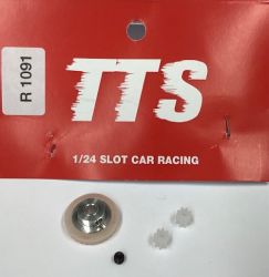 TTS, Motorritzel 8z + Kronzahnrad 30z, fr Formula 2, 1 Set
