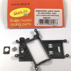 Slot.it, Motorhalter Offset 0.0 'Flat' hart, CH117