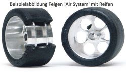 NSR, Alu-Felgen, Ø16x10mm f. Achsen Ø2,36mm, 2 Stk.