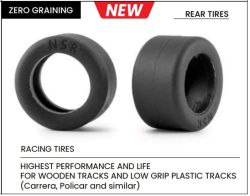 NSR, Reifen GT3 'ZeroGraining', Ø19.5x10mm, 4 Stk., NSR5206Z