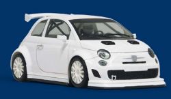 NSR 1/32, Abarth 500, Clear Body Kit, wei