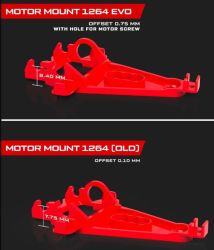 NSR, Motor-/Achshalter SW, EVO-5 (Offset 0.75), 1264EVO