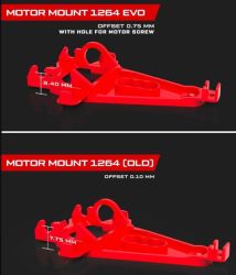 NSR, Motor-/Achshalter SW, EVO-5 (extra hart), 1264
