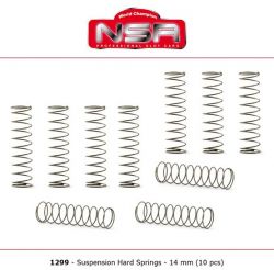 NSR, Formula 86/89, Fahrwerks-Federn, hart/14mm, 10 Stk.