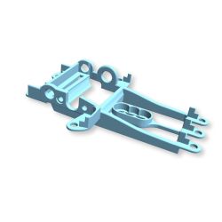 NSR, Motorhalter Hypercar (+1mm), blau/soft, 1332