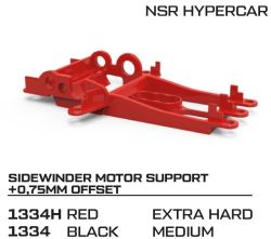 NSR, Motorhalter Hypercar (+0,75mm), rot/hart, 1334H