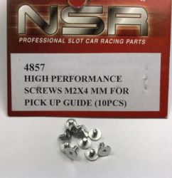NSR, Leitkiel-Schrauben flach, M2 x 4mm, 10 Stk., 4857