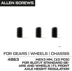 NSR, M2 x 3mm,  Madenschraube, 10 Stk., 4863