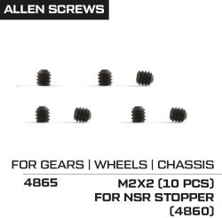 NSR, M2 x 2mm Madenschraube, 10 Stk., 4865