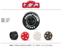 NSR, Formula 86/89, Felgeneinstze (rot), 4 Stk.